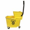 Impact Products 6Y-2635-3Y 17.75 x 16 in. Plastic Sidepress Squeeze Wringer, Plastic Bucket Combo-35 Quart IM576590